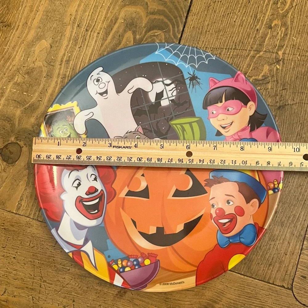 McDonald's Halloween Trick or Treat Collector melamine collector plate 2008.